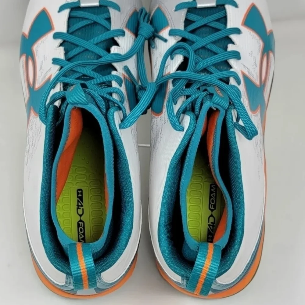 Under Armour Spine Fierce Pro Multicolor Football Cleats Shoes Men's Size 16 New